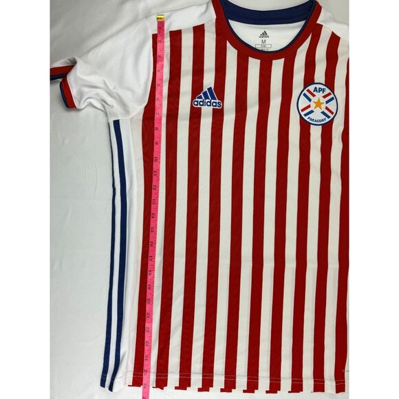 PARAGUAY NATIONAL TEAM 2018/2019 HOME SOCCER FUTBOL JERSEY ADIDAS M - Picture 8 of 8